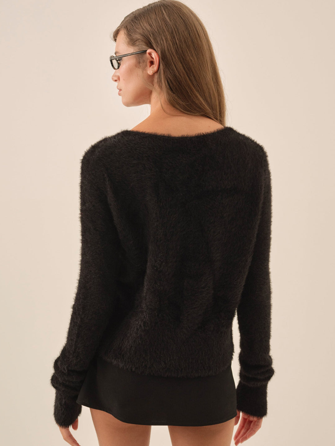 For Love and Lemons Tayla Knit Cardigan - Black