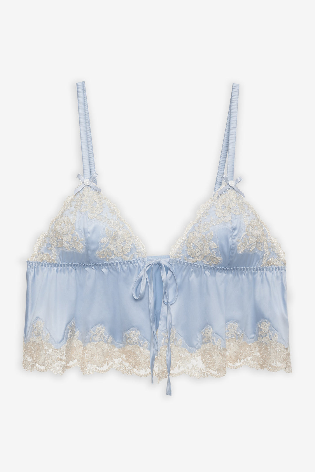 For Love and Lemons Jaden Sleep Top - Dusty Blue