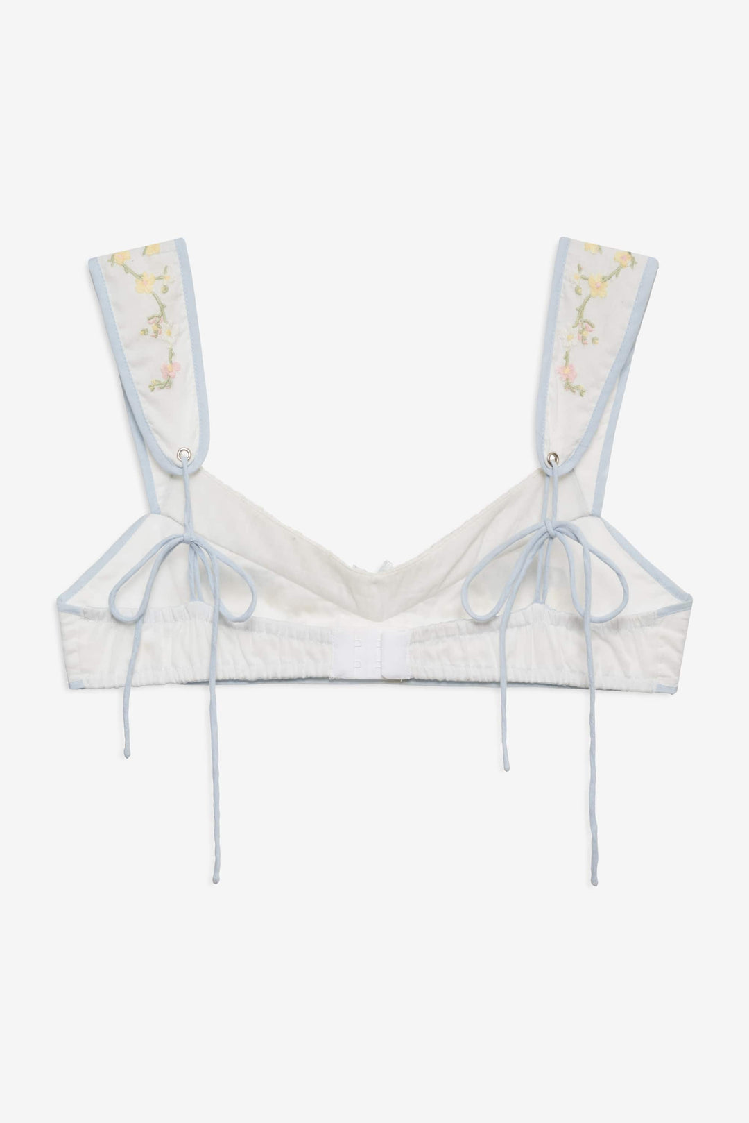 For Love and Lemons Baby Bows Bra Top - White