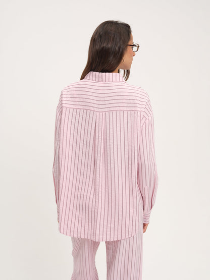 For Love and Lemons Mindy Button-Down Shirt - Pink