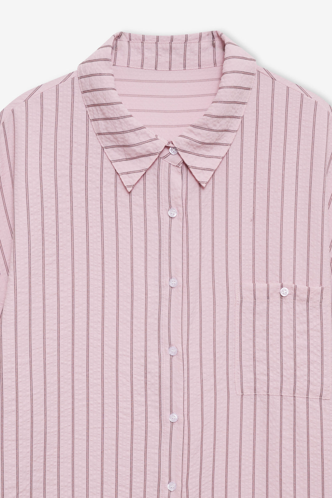 For Love and Lemons Mindy Button-Down Shirt - Pink