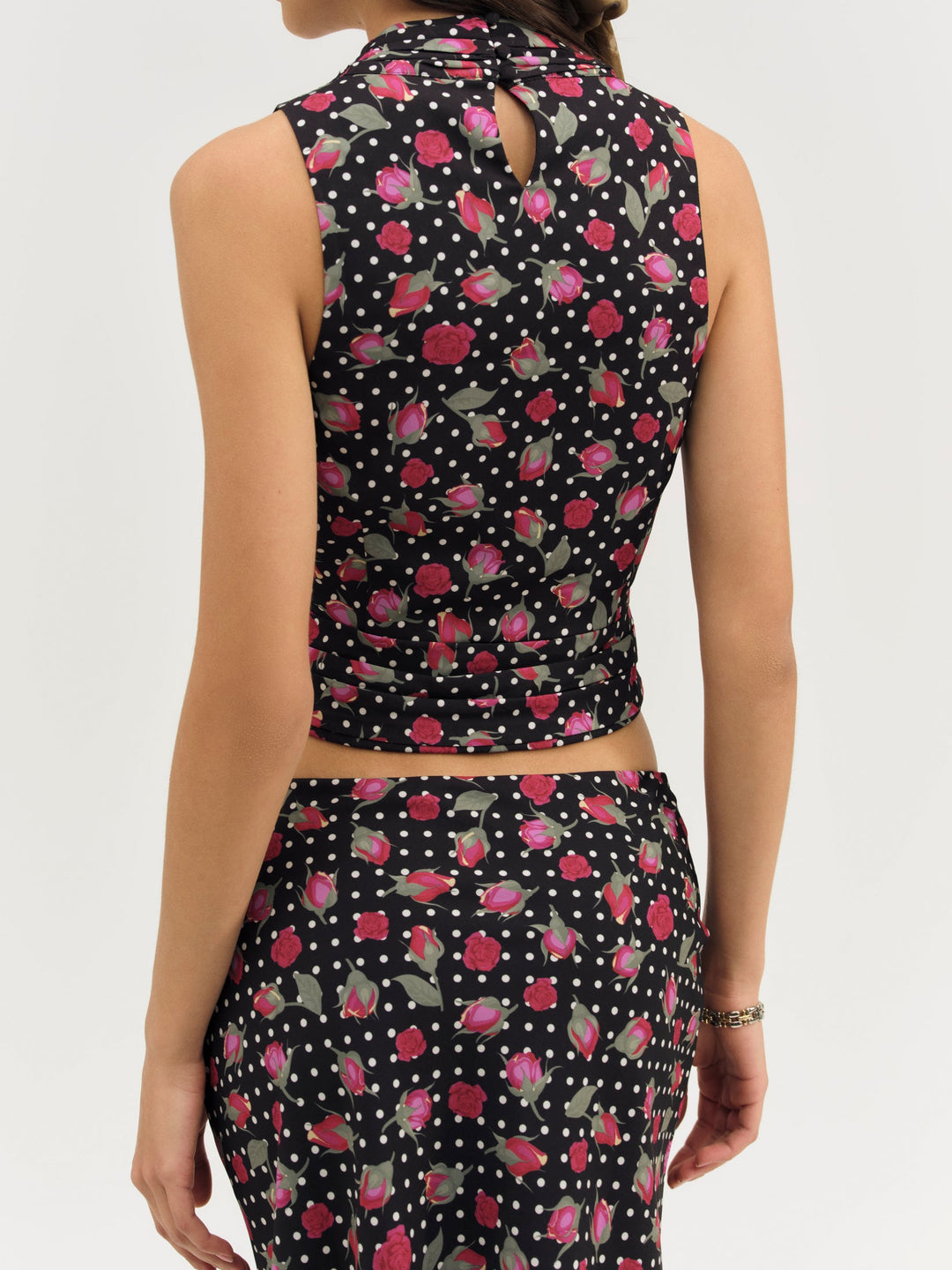 For Love and Lemons Betty Bud Top - Black