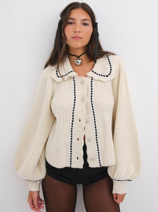 For Love and Lemons Jade Cardigan - Cream