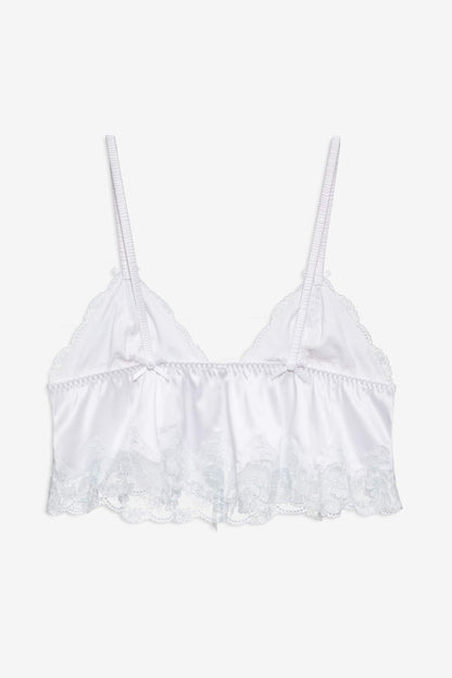 For Love and Lemons Jaden Sleep Top - White