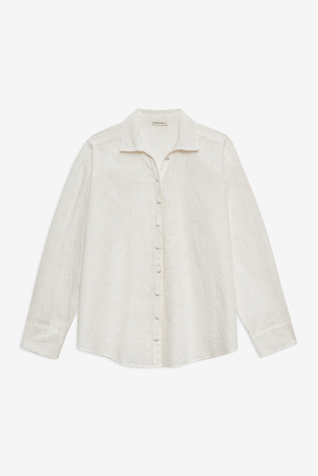 For Love and Lemons Handkerchief Button-Up Shirt - White