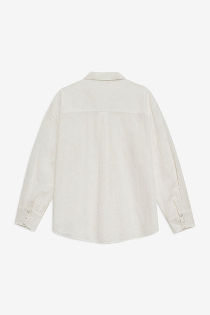 For Love and Lemons Handkerchief Button-Up Shirt - White
