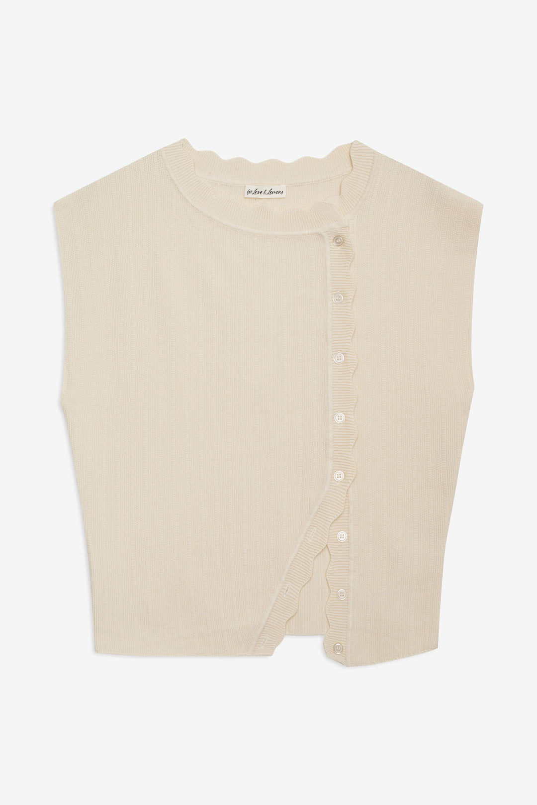 For Love and Lemons Naomi Knit Top - Cream