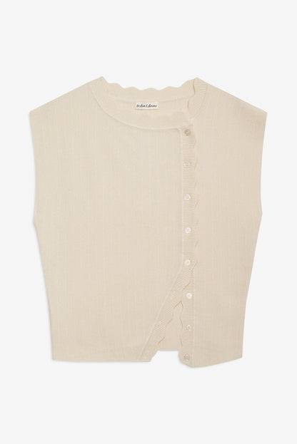 For Love and Lemons Naomi Knit Top - Cream