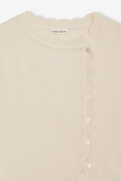 For Love and Lemons Naomi Knit Top - Cream