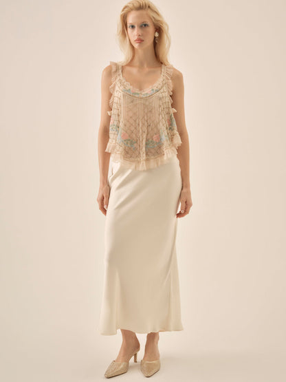For Love and Lemons Spellbound Rose Top - Pale Pink