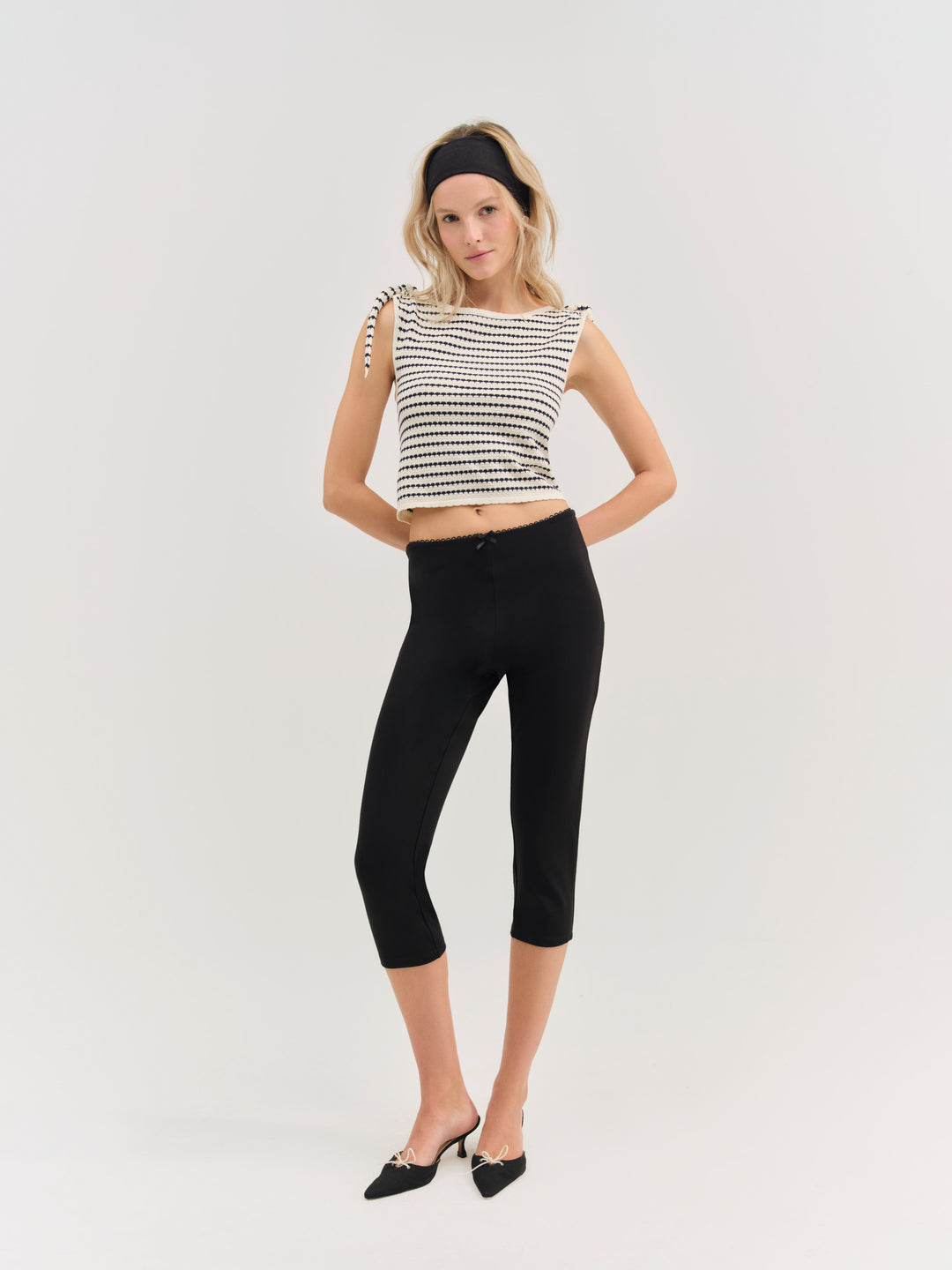 For Love and Lemons Regatta Stripe Knit Top - Cream