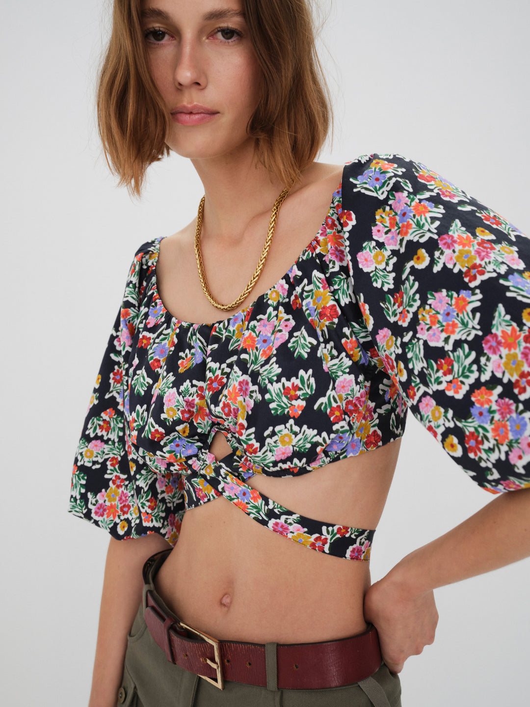 For Love and Lemons Tate Crop Top - Multi