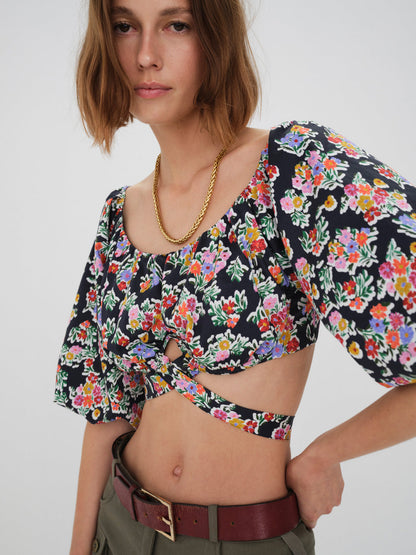For Love and Lemons Tate Crop Top - Multi