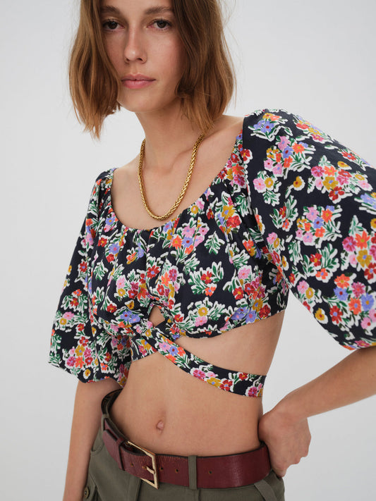 For Love and Lemons Tate Crop Top - Multi