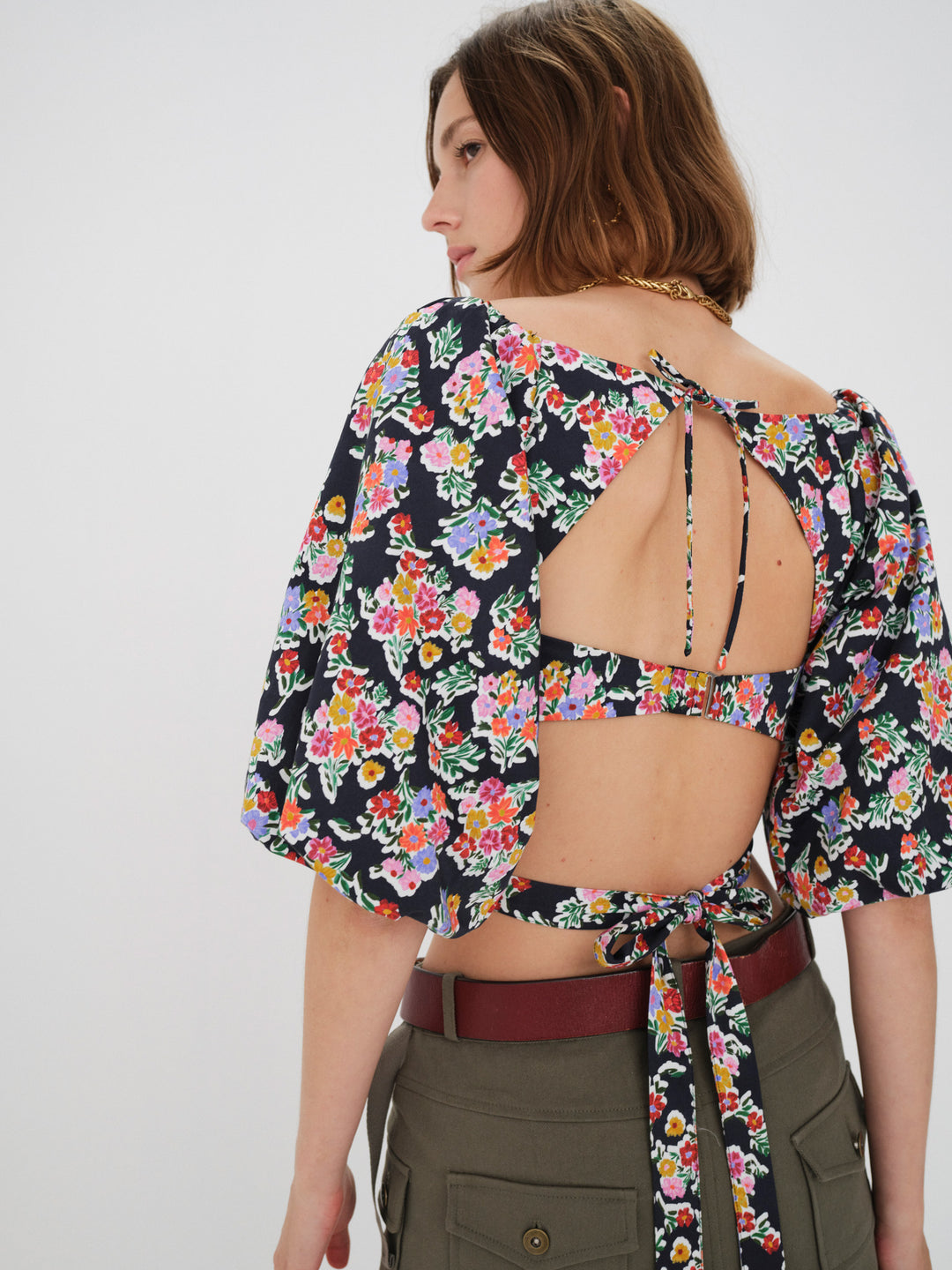 For Love and Lemons Tate Crop Top - Multi
