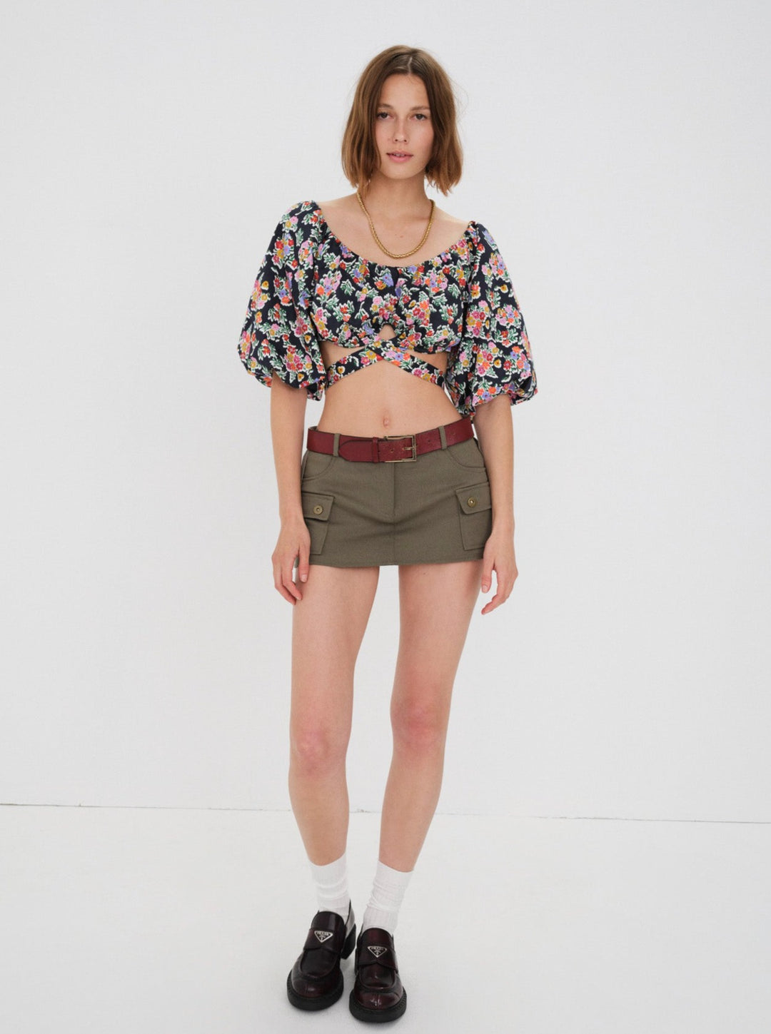 For Love and Lemons Tate Crop Top - Multi