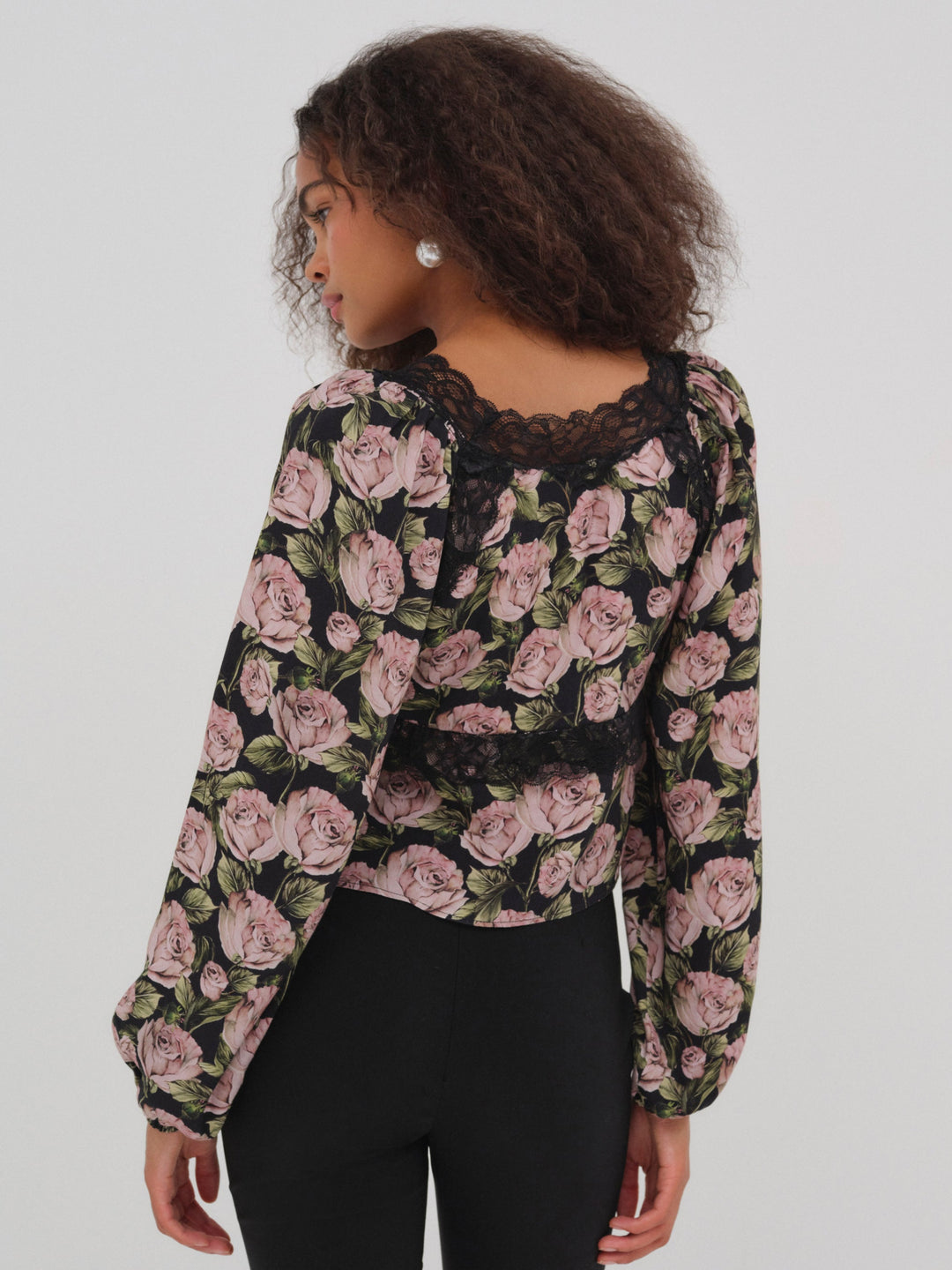 For Love and Lemons Clarisse Blouse - Black