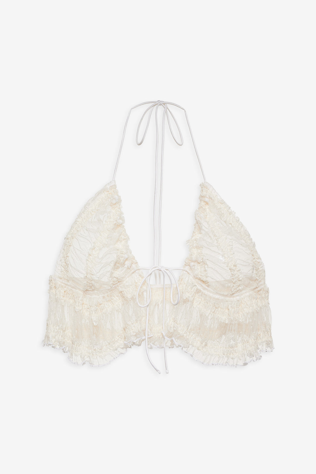 For Love and Lemons Romy Bralette Top - White