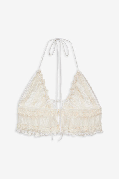 For Love and Lemons Romy Bralette Top - White