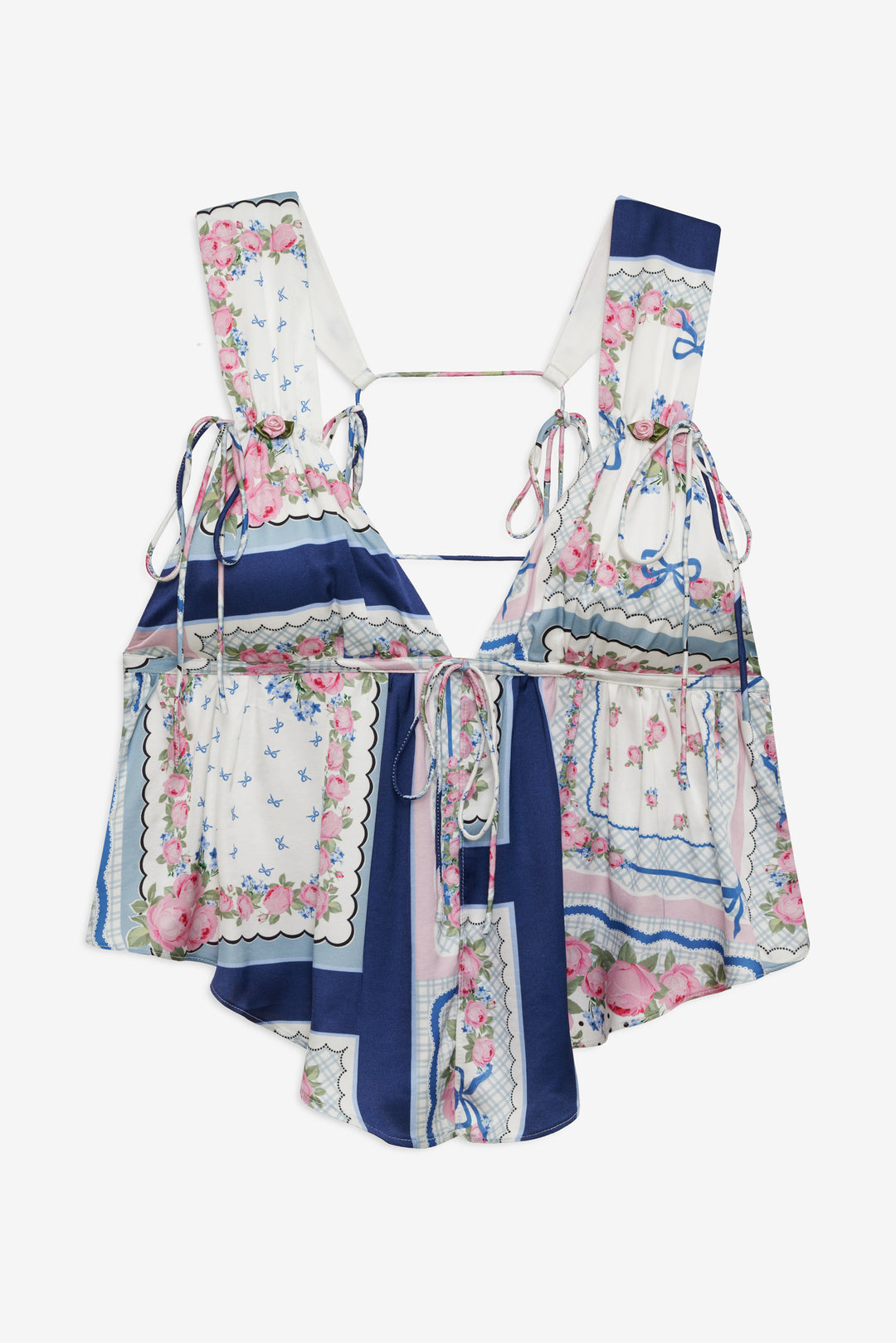 For Love and Lemons Cassandra Top - Blue