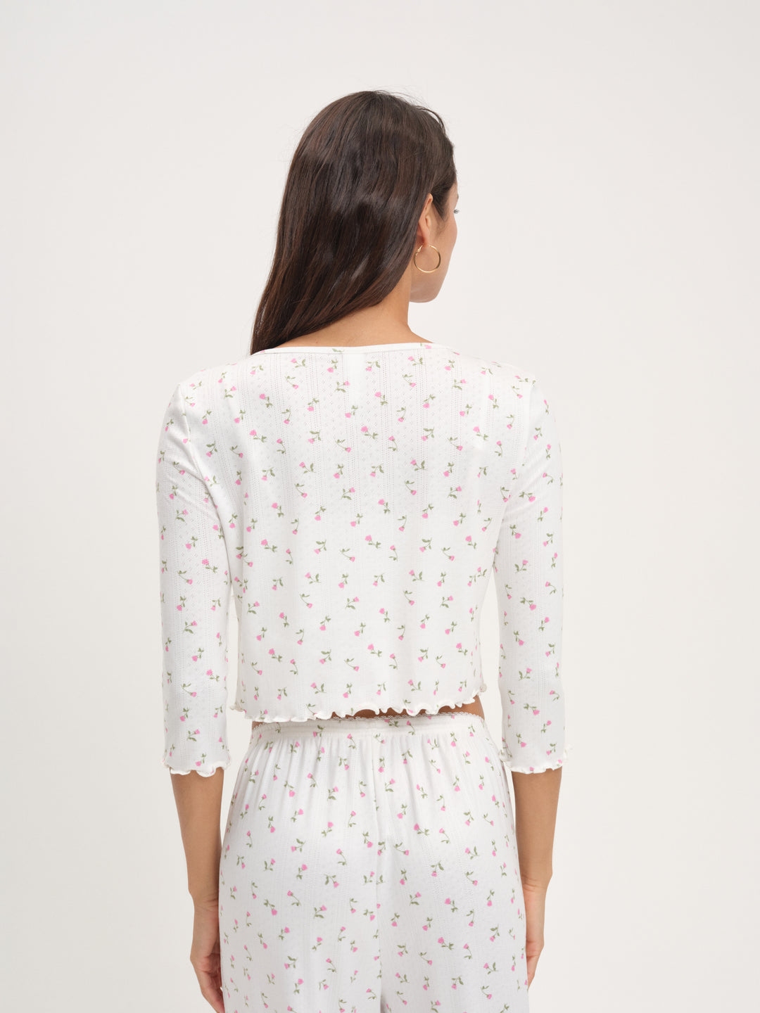 For Love and Lemons Elliana Cardigan - White