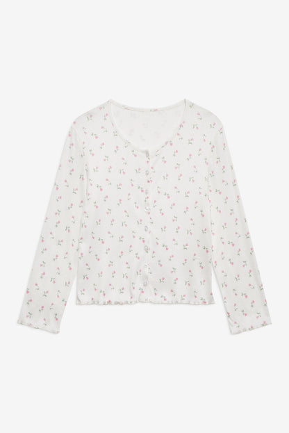 For Love and Lemons Elliana Cardigan - White