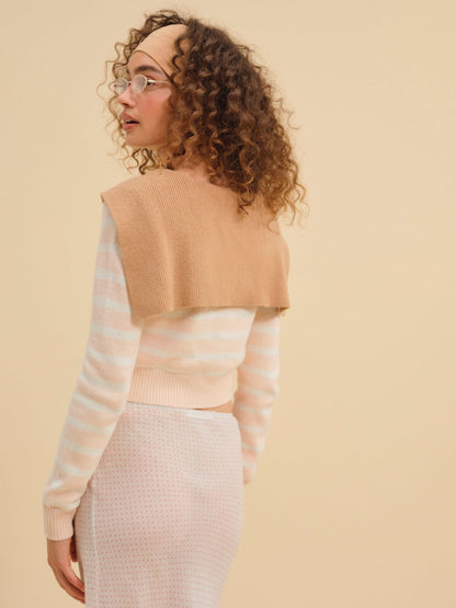 For Love and Lemons Sophia Stripe Cardigan - Pink