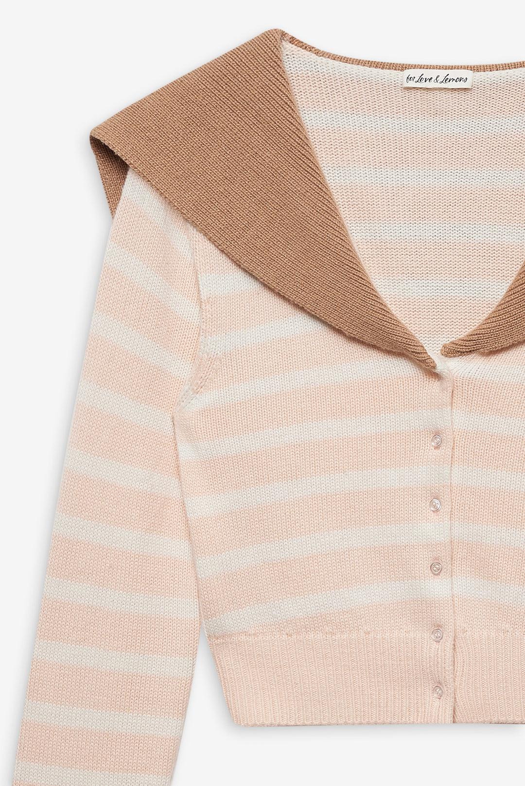 For Love and Lemons Sophia Stripe Cardigan - Pink