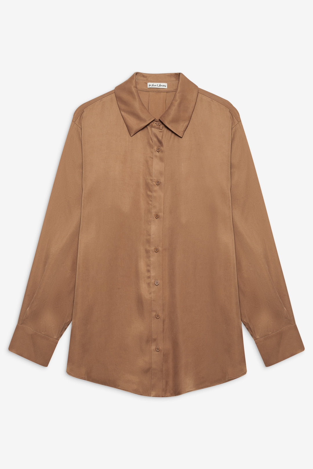 For Love and Lemons Clarabell Button Down Shirt - CAMEL