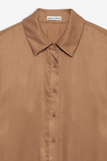 For Love and Lemons Clarabell Button Down Shirt - CAMEL