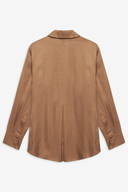 For Love and Lemons Clarabell Button Down Shirt - CAMEL