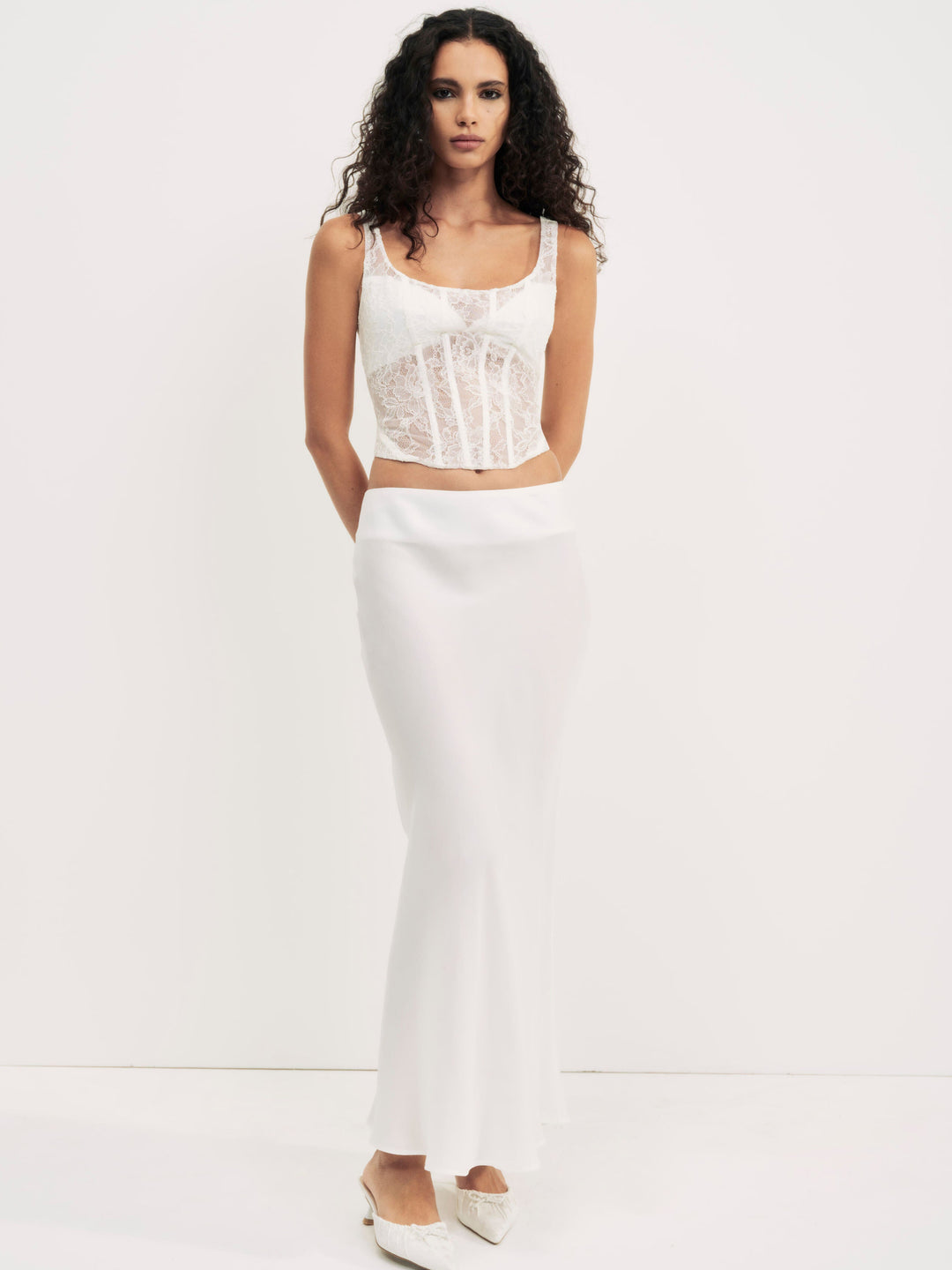 For Love and Lemons Leah Bustier - Cream