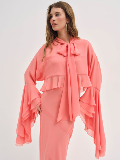 For Love and Lemons Joana Top - Peach