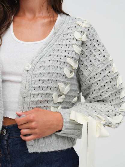For Love and Lemons Laurel Oversized Cardigan - Grey