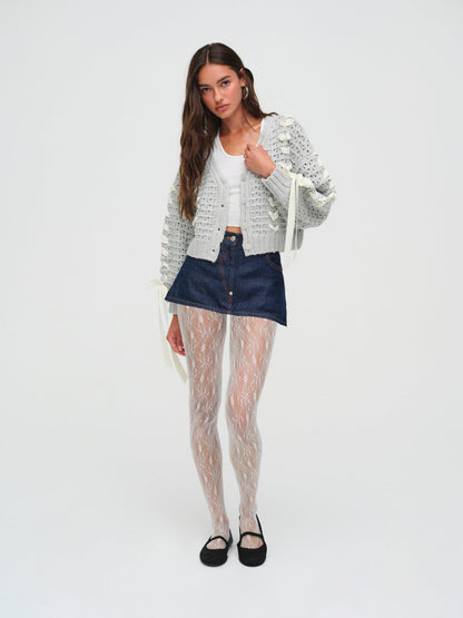 For Love and Lemons Laurel Oversized Cardigan - Grey