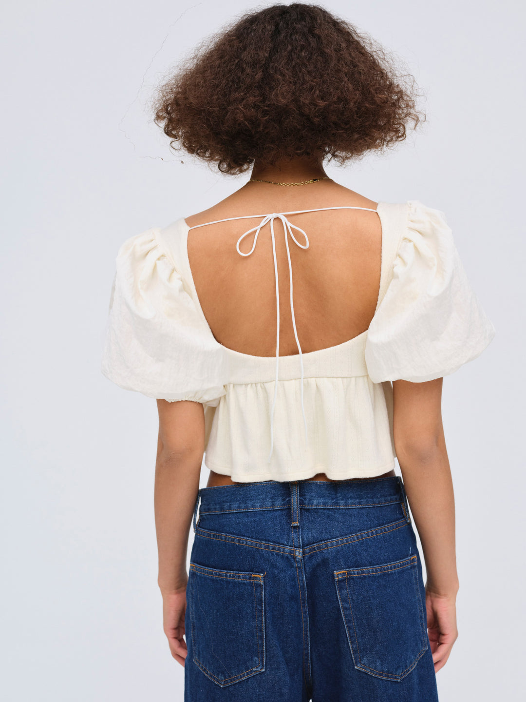 For Love and Lemons Valencia Top - Cream