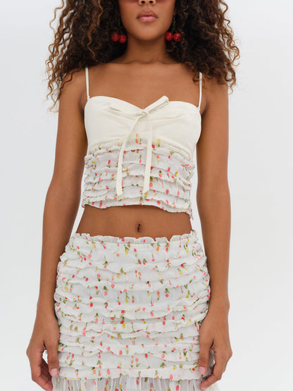 For Love and Lemons Elodie Top - Yellow