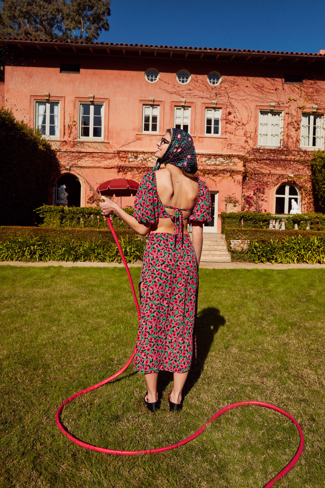For Love and Lemons Dolcetto Crop Top - Red