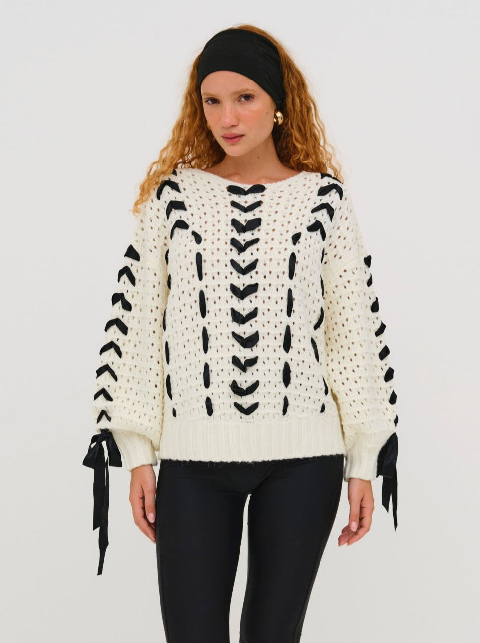 For Love and Lemons Laurel Sweater - Black
