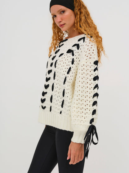 For Love and Lemons Laurel Sweater - Black