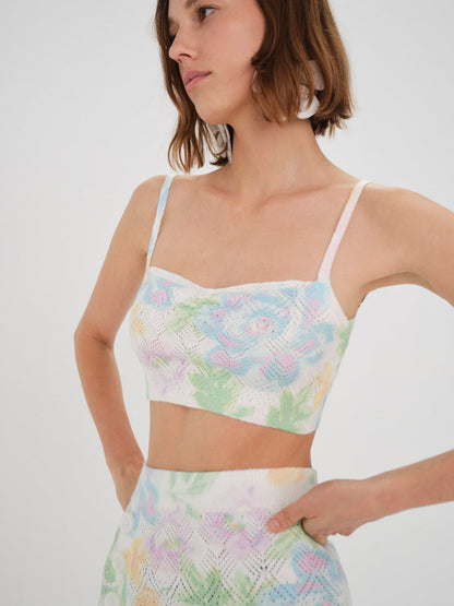 For Love and Lemons Reese Crop Top - Multi