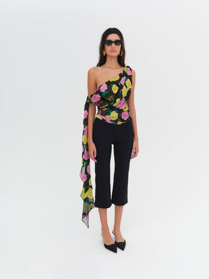 For Love and Lemons Zoey Top - Black