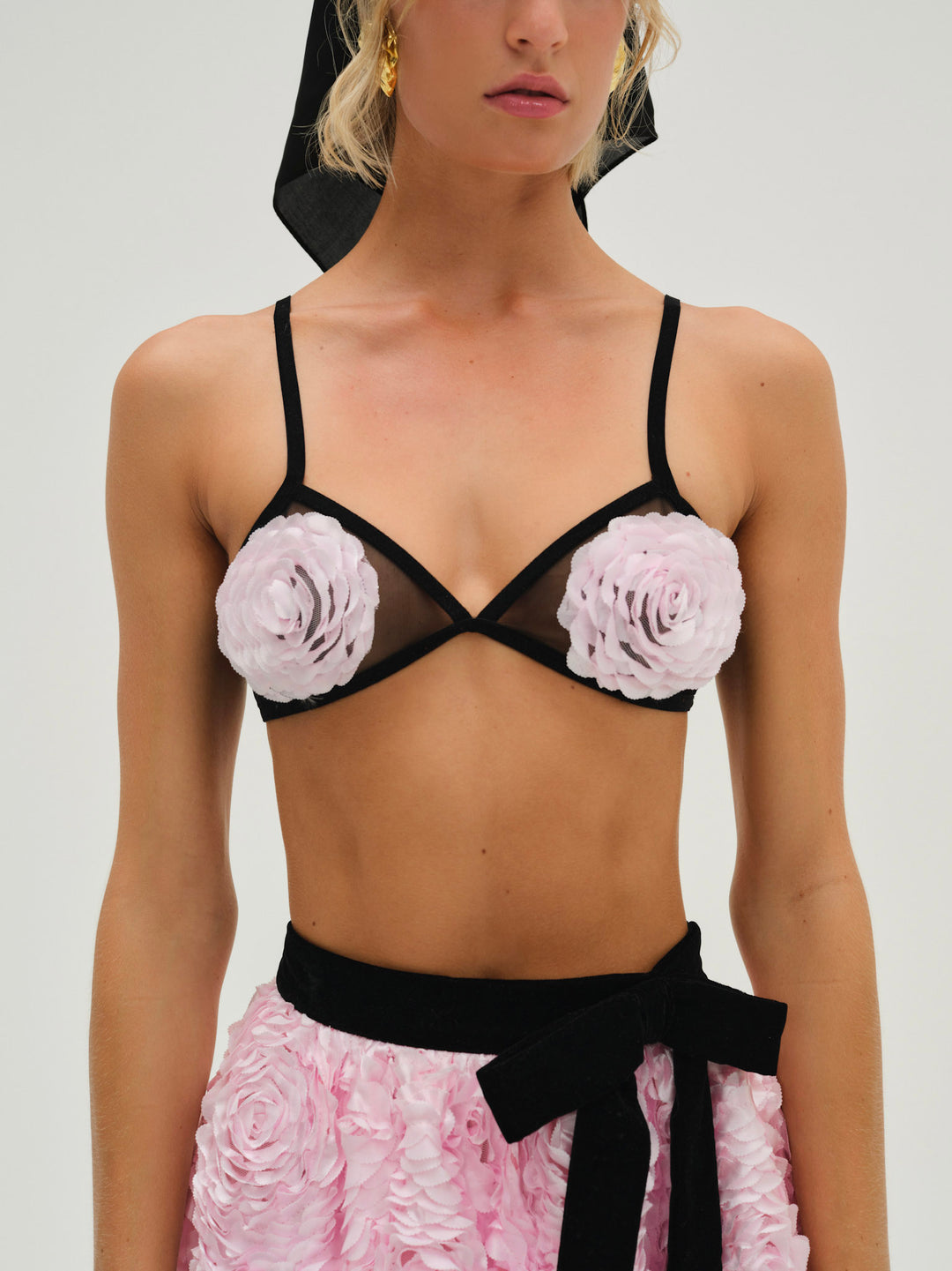For Love and Lemons Nicolette Bra Top - Pink