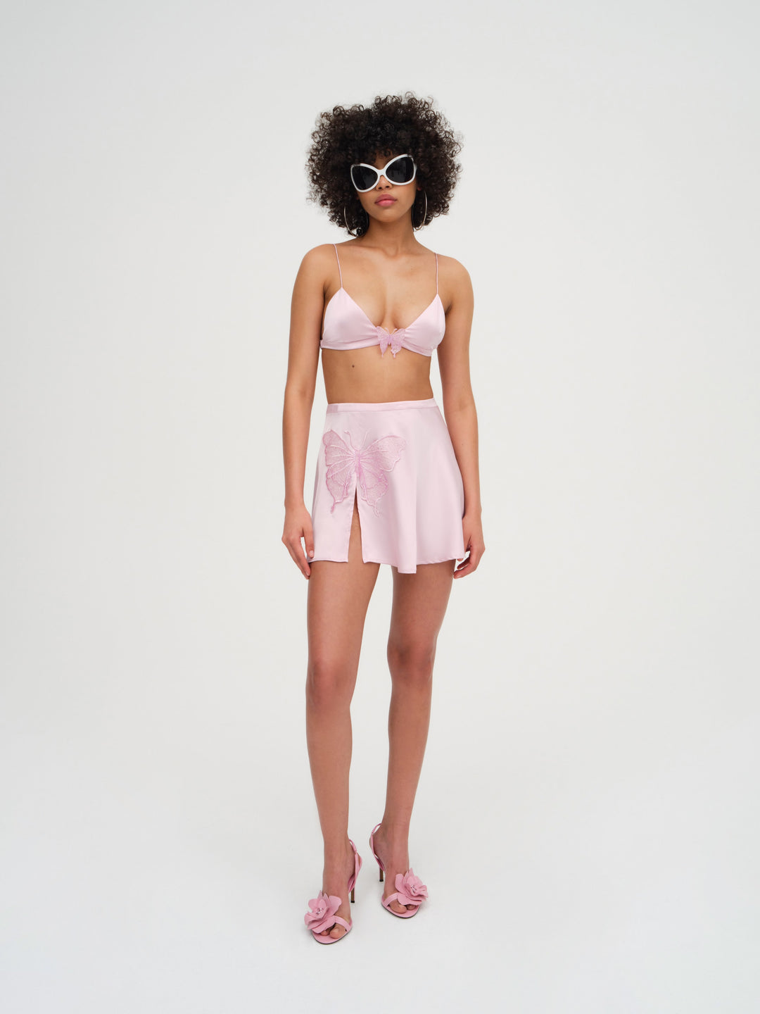 For Love and Lemons Truette Bralette Top - Pink