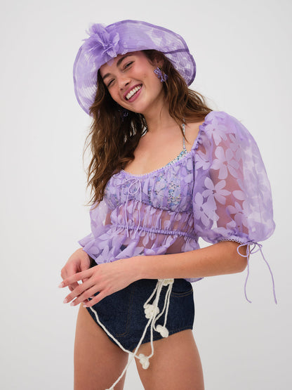 For Love and Lemons Fran Top - Purple