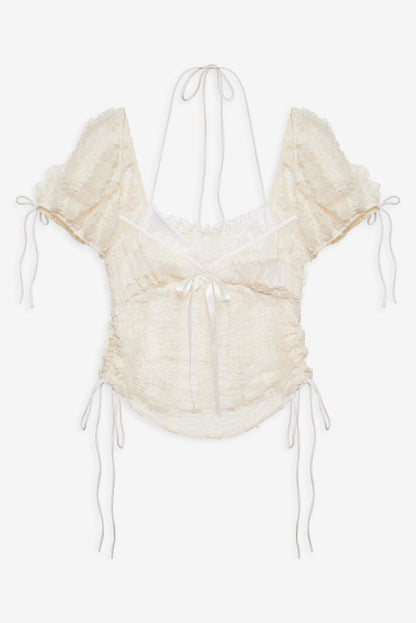 For Love and Lemons Romy Top - White