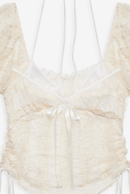 For Love and Lemons Romy Top - White