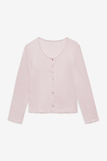 For Love and Lemons Elliana Cardigan - Dusty Pink