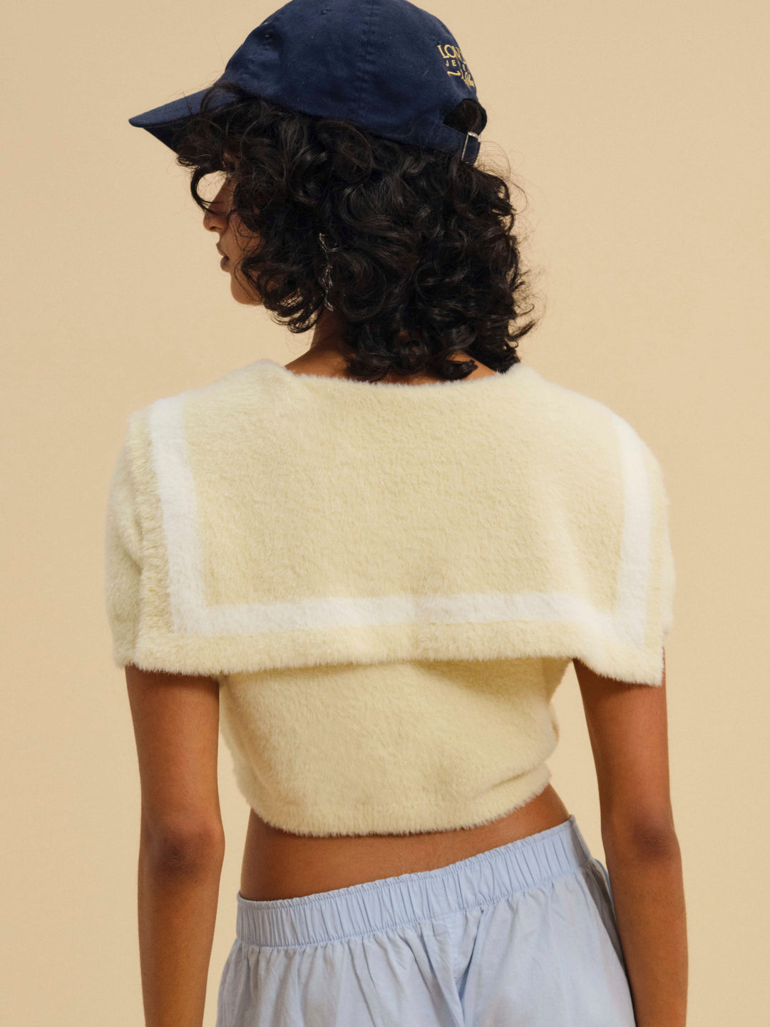 For Love and Lemons Kimmy Sailor Sweater Top - Yellow