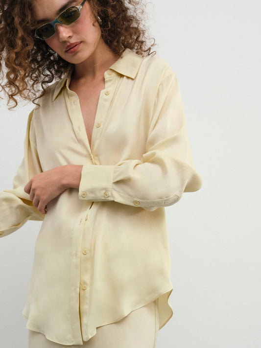 For Love and Lemons Clarabell Button Down Shirt - Yellow